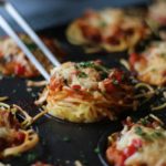 herzhafte vegane Spaghetti-Muffins