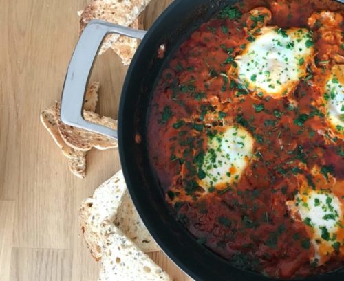 Rezept für vegetarisches Schakschuka