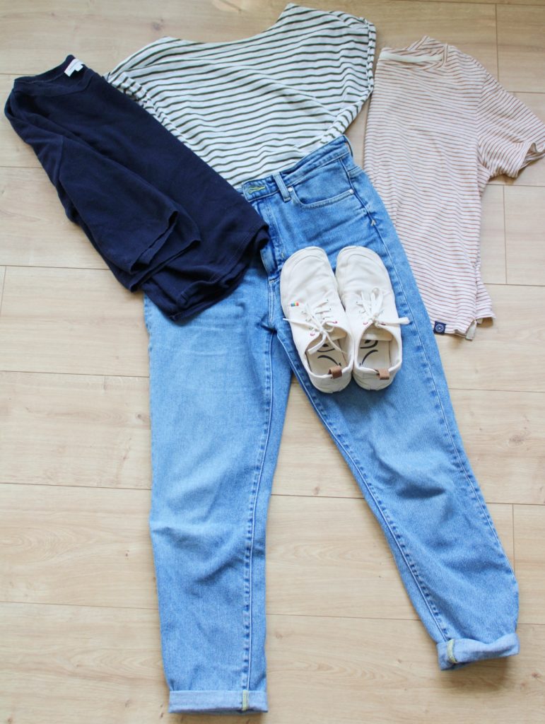 Capsule Wardrobe Outfitidee mit Jeans